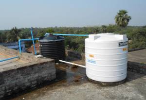 Water Tank on the roof of the school